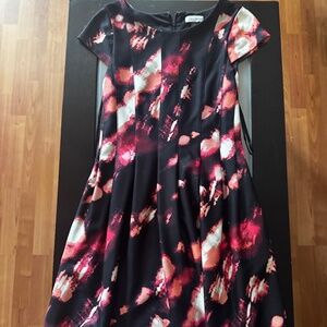 Patterned Black Dress with design